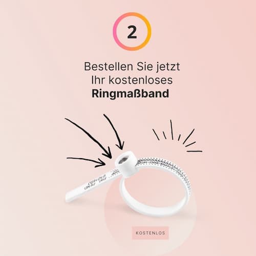 Schritt 2: Bestellen Sie unser kostenloses Ringmaßband