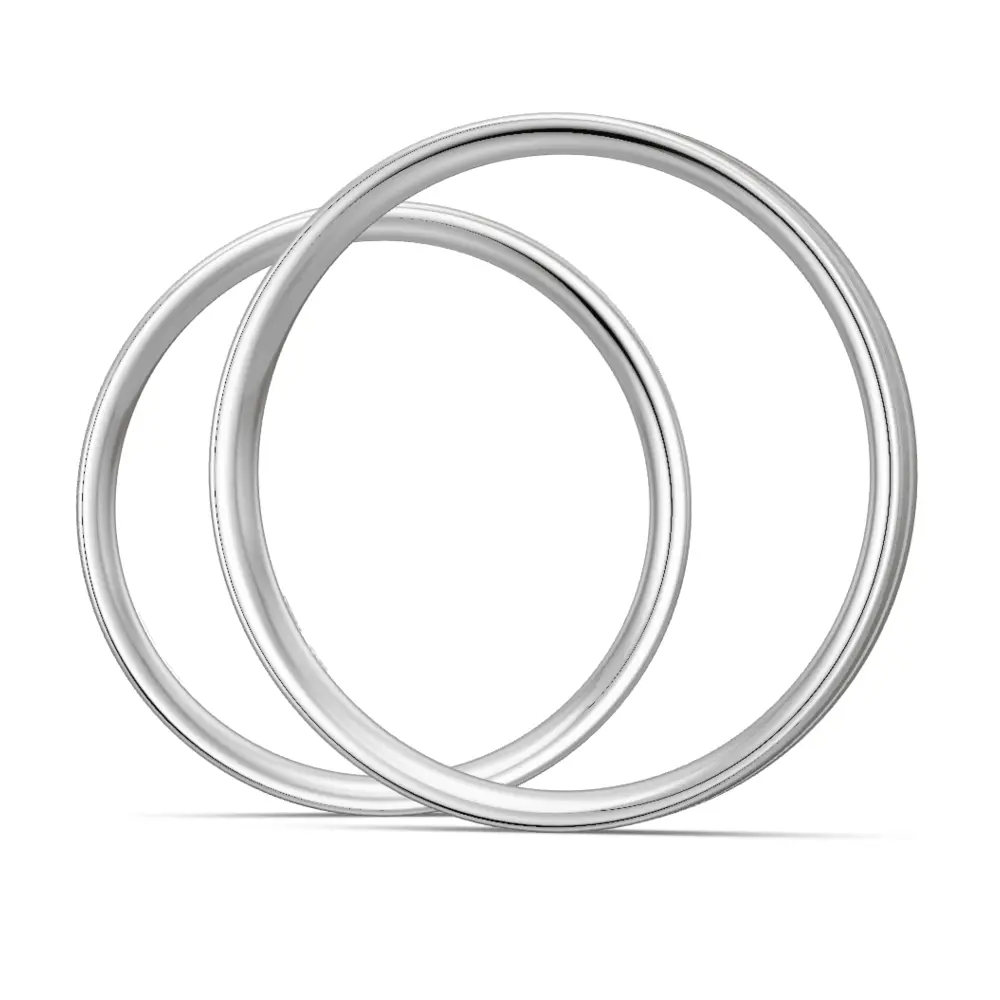 Eheringe aus Platin mit Quermattierung und Diamanten in Rille seitlich