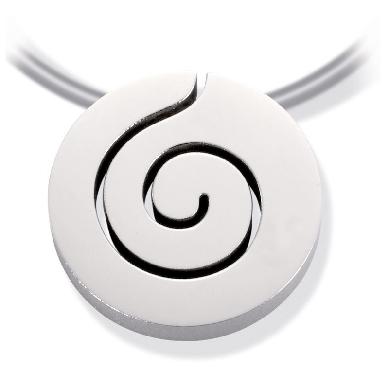 Schöner Titan Anhänger mit Spiralenmuster 3867508