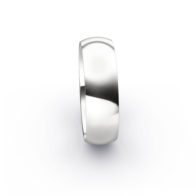 Polierte Eheringe aus Weissgold in 7 mm Briete
