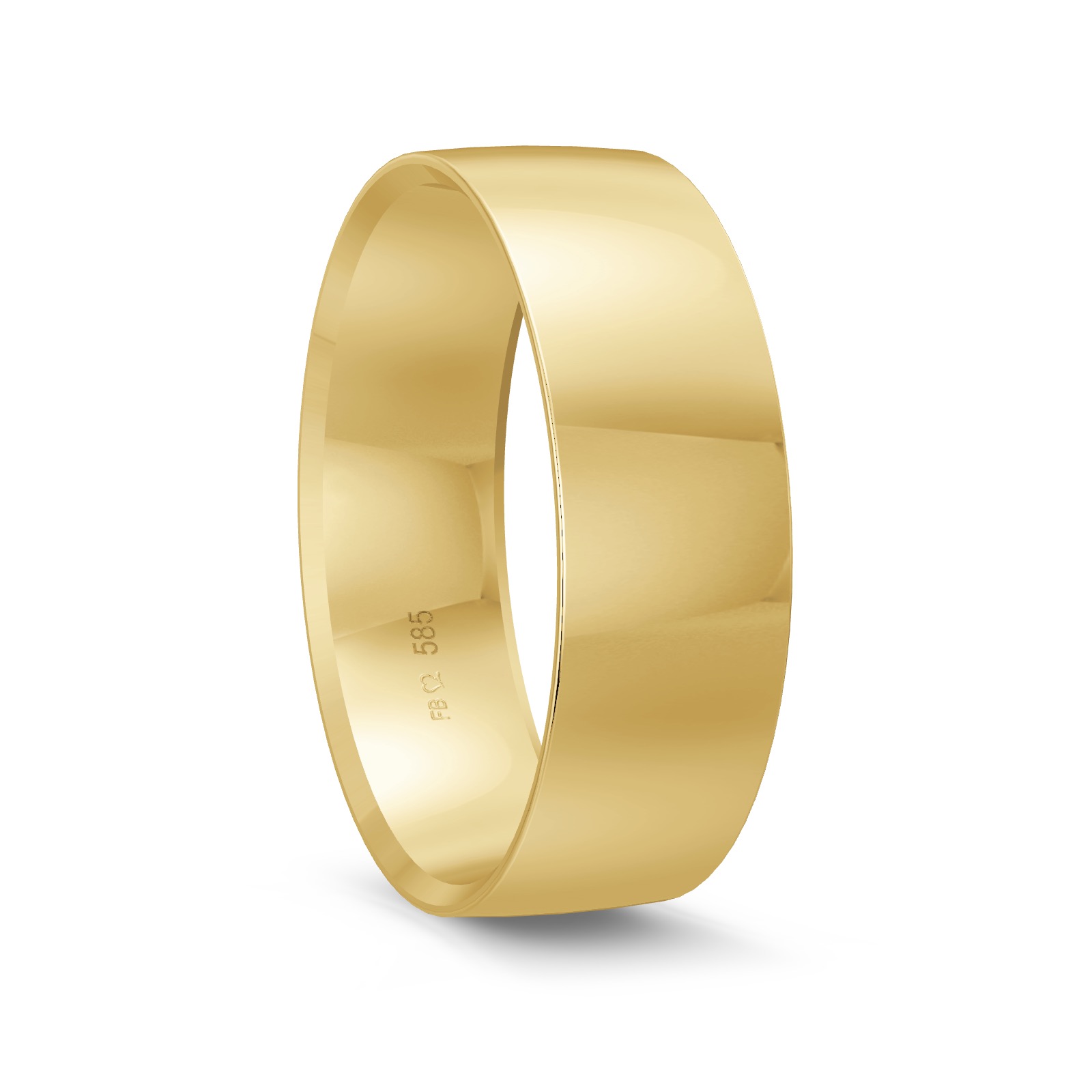 Ehering in Gelbgold 