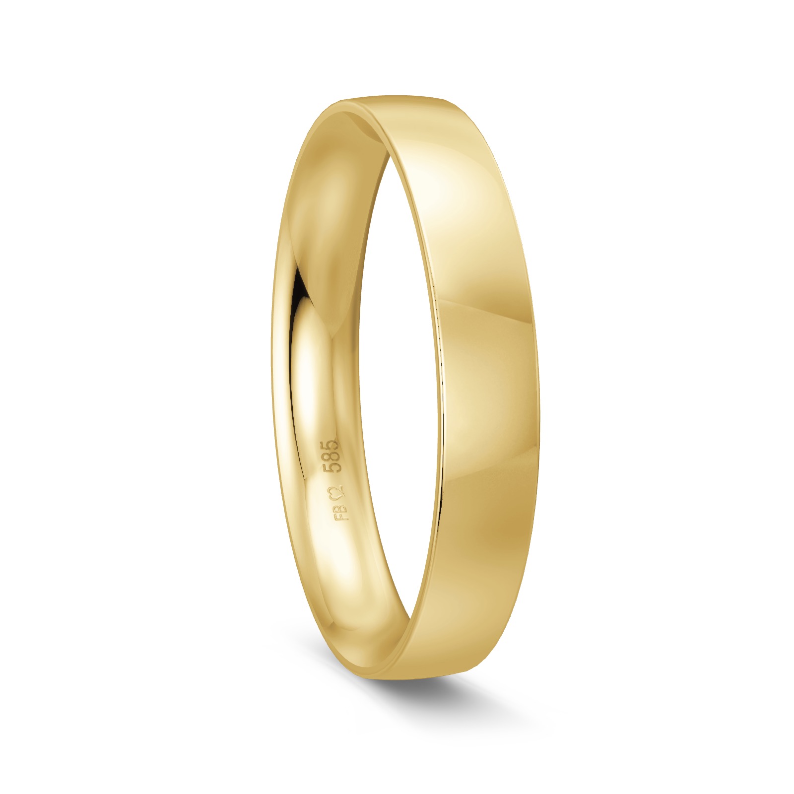 Ehering in Gelbgold 