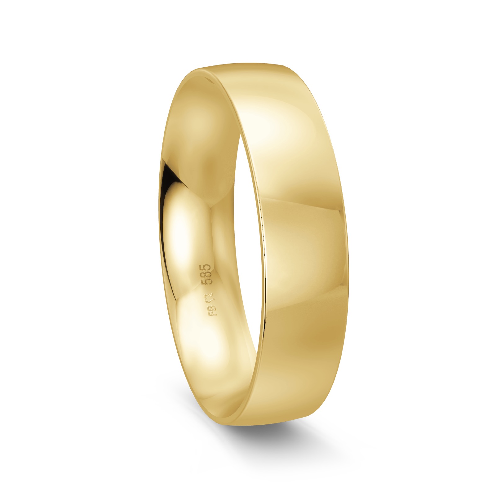 Ehering in Gelbgold 