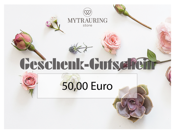 50 Euro Wertgutschein kaufen bei MYTRAURINGstore Voucher50