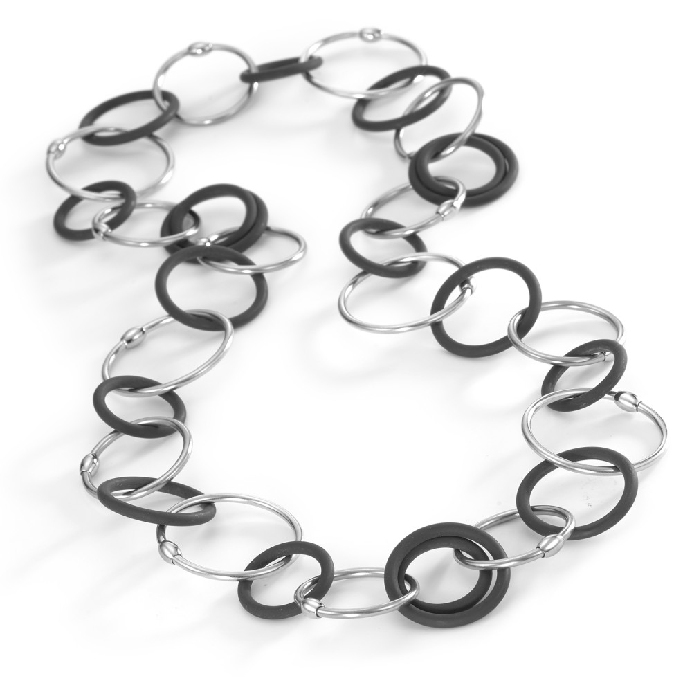 Bicolore Gliederkette mit Edelstahl&Kautschuk 3967553