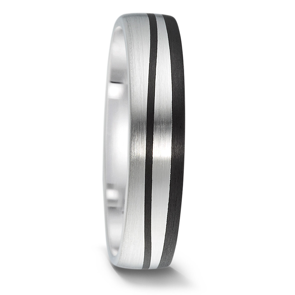Trauringe Carbon Silber moderne eheringe aus silber mit carboneinlage Trauringe Carbon Silber moderne eheringe aus silber mit carboneinlage
