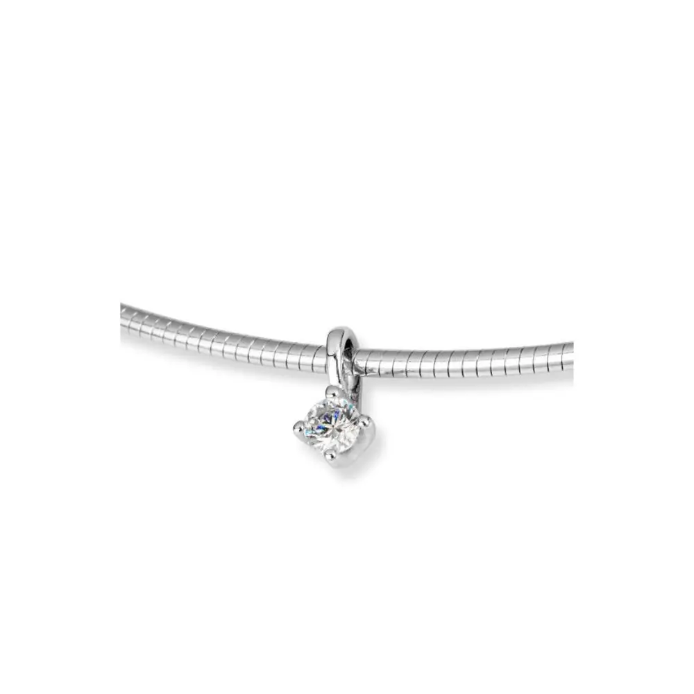 Anhänger aus Silber 925 mit Zirkonia in vier Krappen