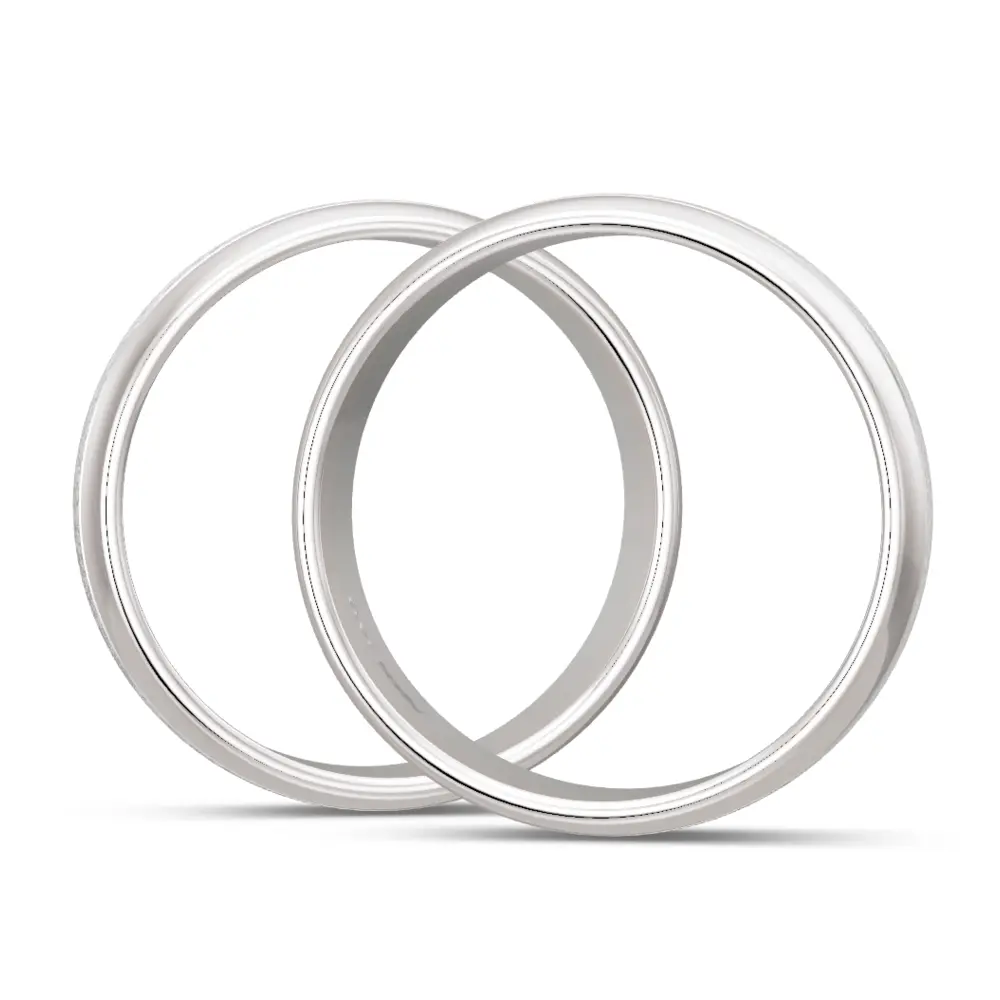 925er Silber Trauringe in Strukturierung und Polierung mit Labor-Diamanten seitlich