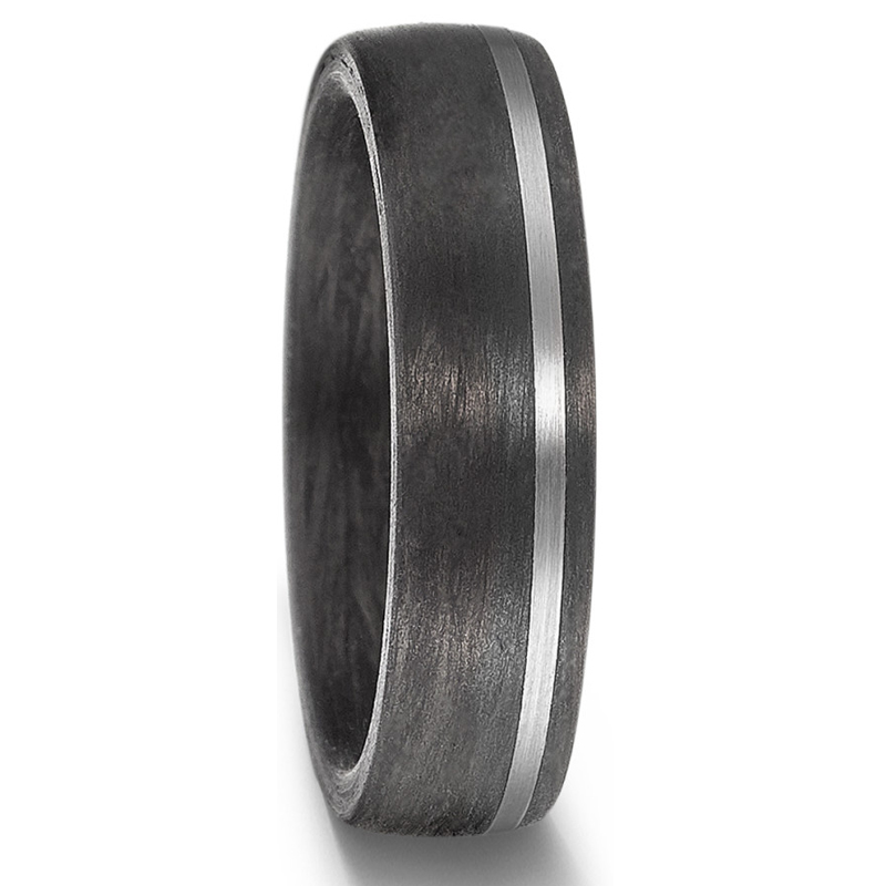 Einmalige Trauringe aus Carbon mit Akzent aus Palladium 500 und Diamanten 8926912