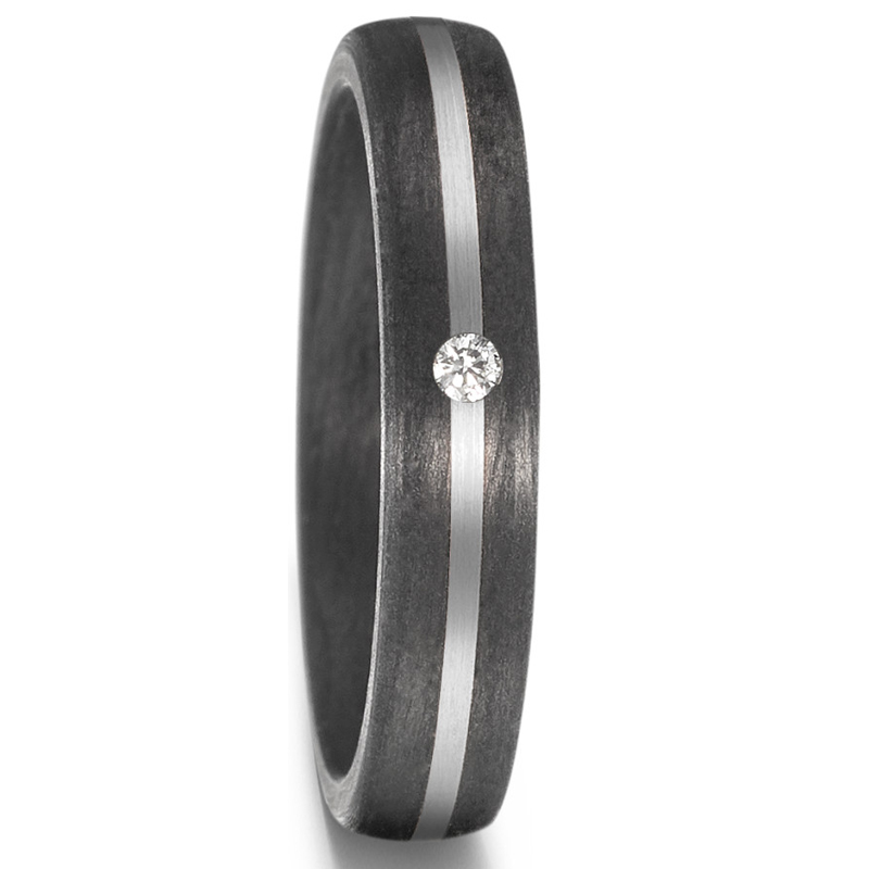 eheringe trauringe carbon palladium bicolor diamant maserung elegant