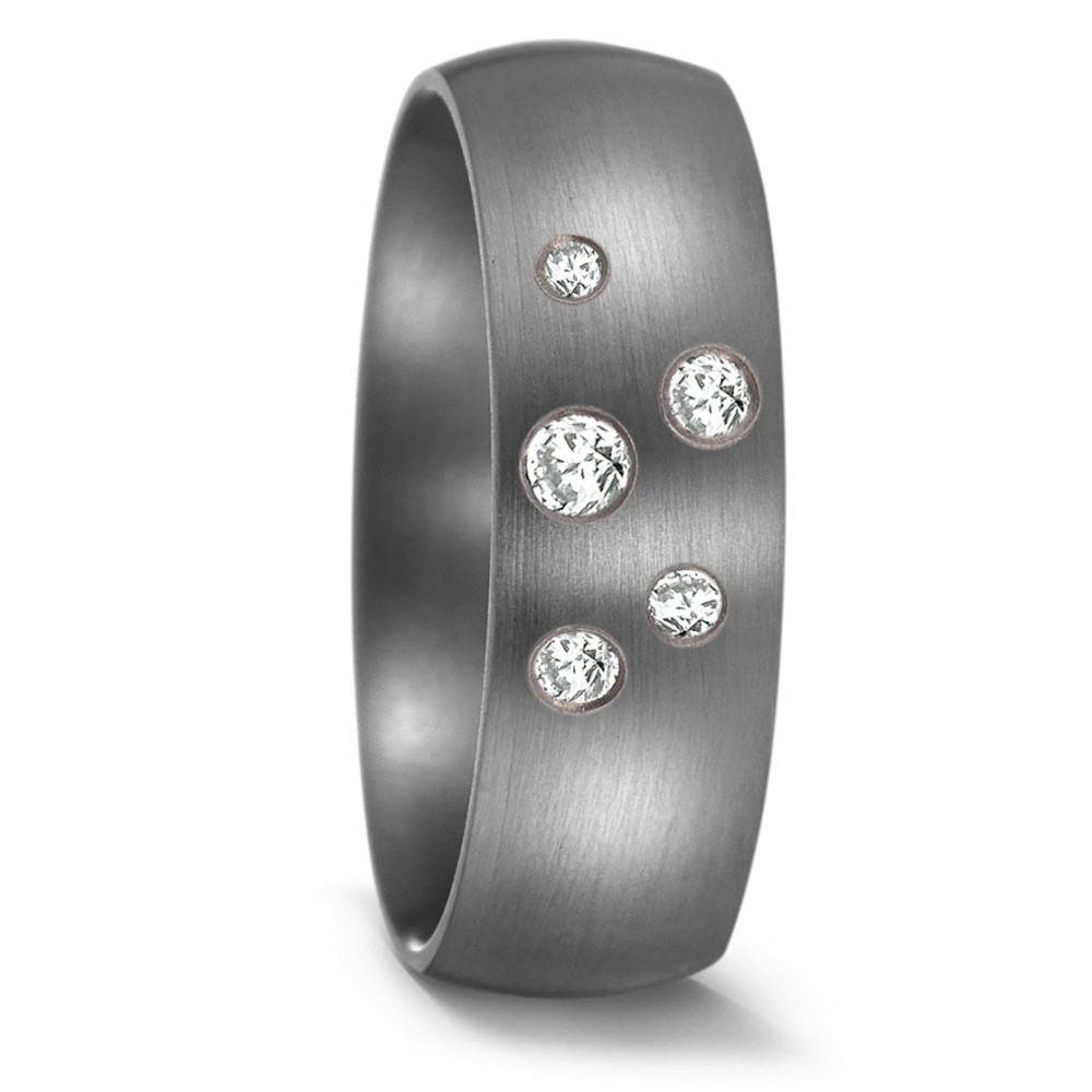 Aufregende Tantal Trauringe mit vielen Diamanten in Sternenhimmel-Optik 8926847