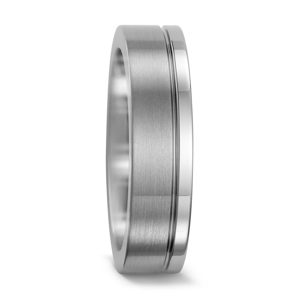 Aufnahme von Eheringe aus Titan, mattiert