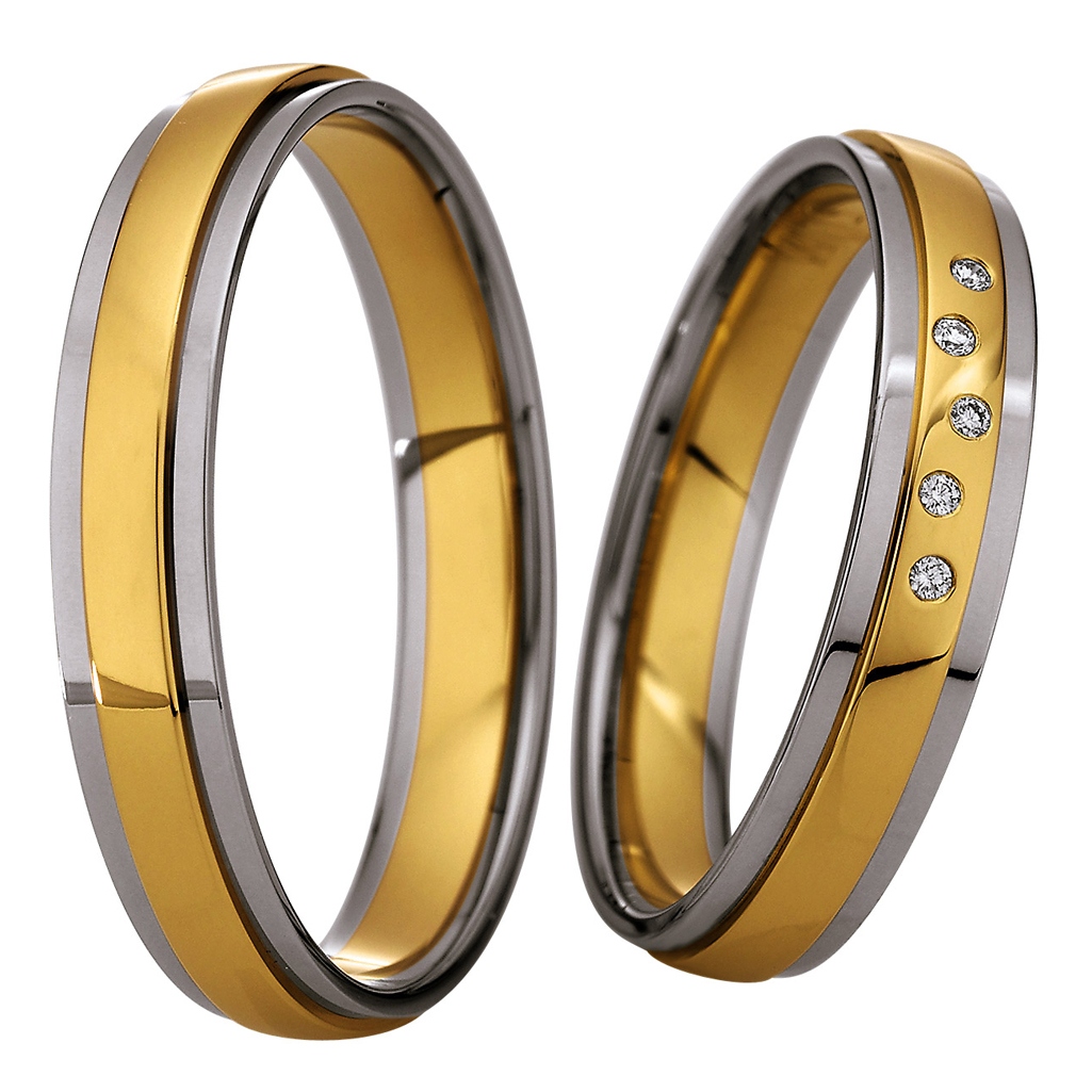 Poliert Eheringe Trauringe Günstig Hochzeitsringe Saint Maurice 49-87062 & 49-87063  