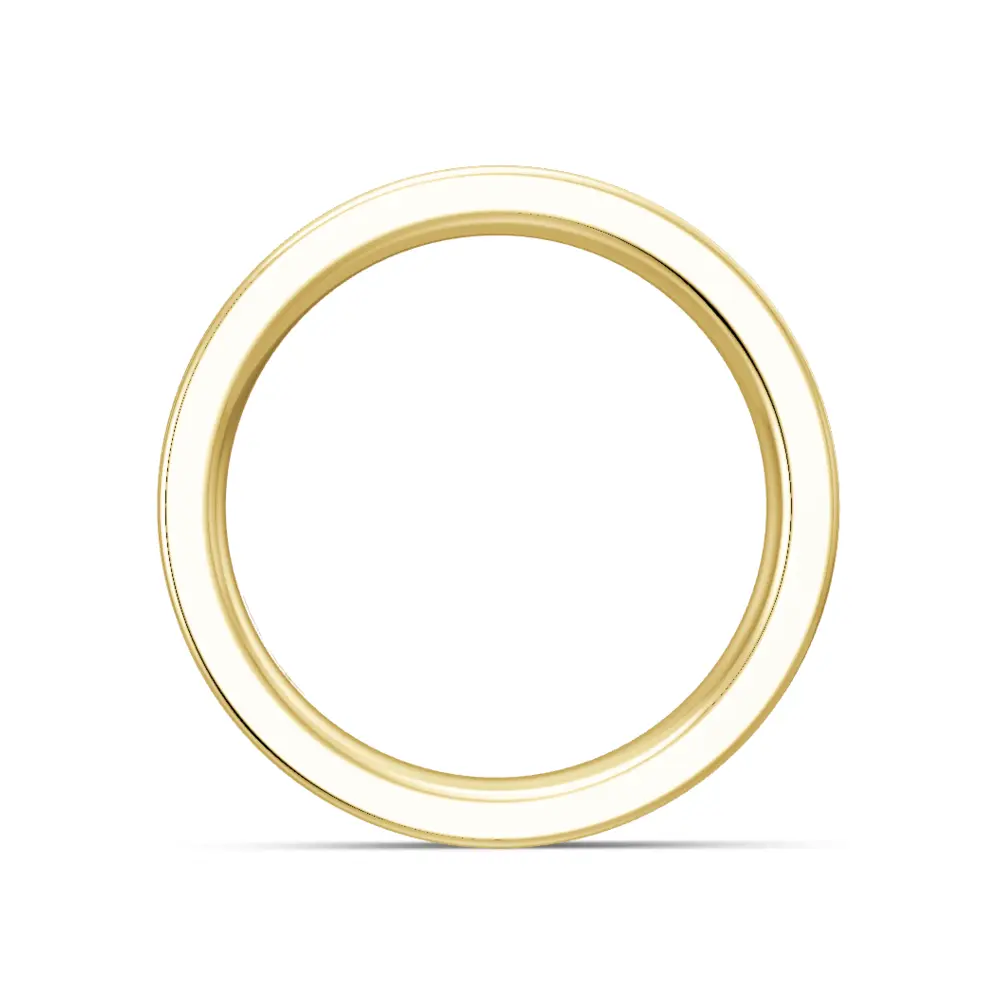 Gelbgold Diamantring mit 5 Brillanten 0.05 Karat seitlich