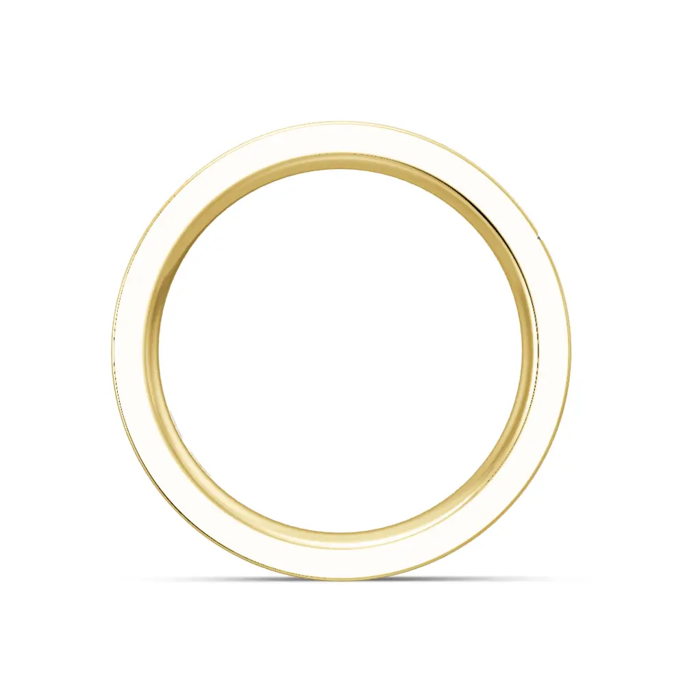 Antragsring aus mattiertem Gelbgold mit rundem Diamanten seitlich