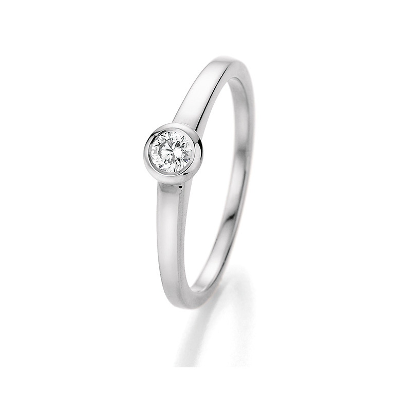 Besonderer Verlobungsring aus Weissgold mit Diamanten 121065