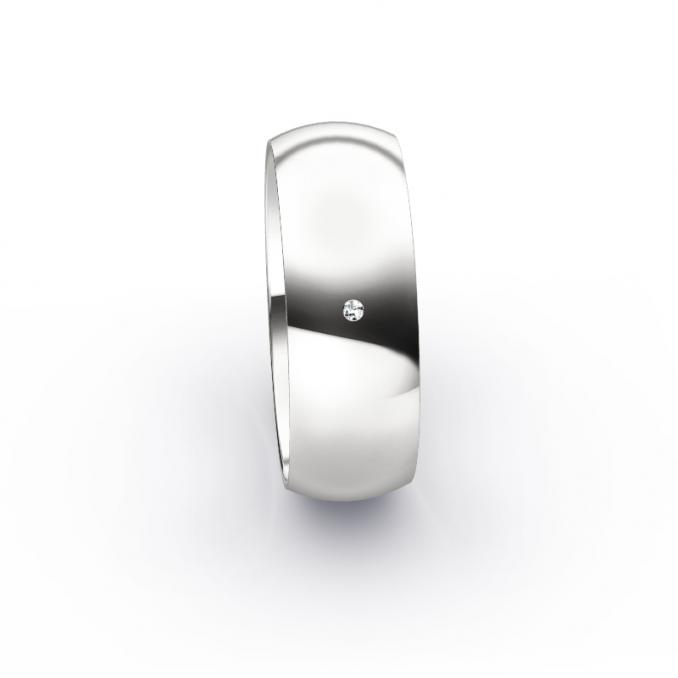 Aufnahme von breiten Eheringen aus Plagentum glatt poliert mit einem Diamanten