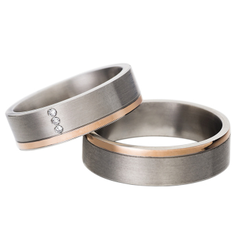 Hochzeitsringe Rotgold Edelstahl MyTrauring Rauschmayer 60022