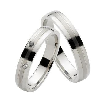 Silber 925 platiniert Eheringe Partnerringe Verlobungsringe 04843