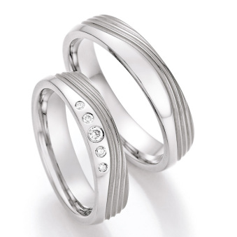 Eheringe Trauringe aus Titan mit Diamant Ruesch Collection Nowotny 77/21030-050