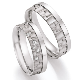 Eheringe Trauringe aus Titan mit Diamant Ruesch Collection Nowotny 77/21050-060