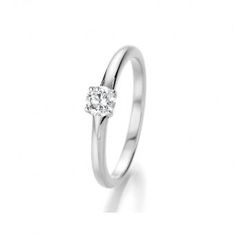 Unglaublicher Antragsring aus Weissgold mit großem Diamanten 121107