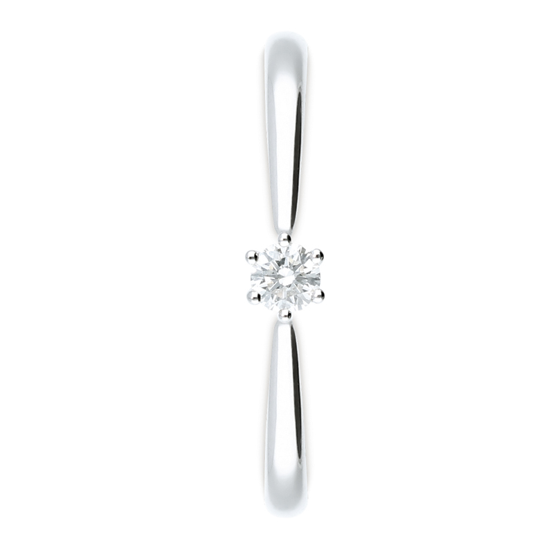 Strahlender Verlobungsring aus Platin mit brilliantgeschliffenen Diamanten 208096