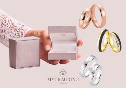 Breuning Ringe und Hand mit Etui